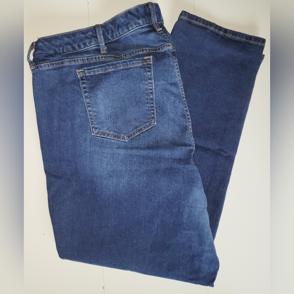 Torrid Womens Boyfriend Straight Vintage Stretch Denim Blue Jeans Size 24R